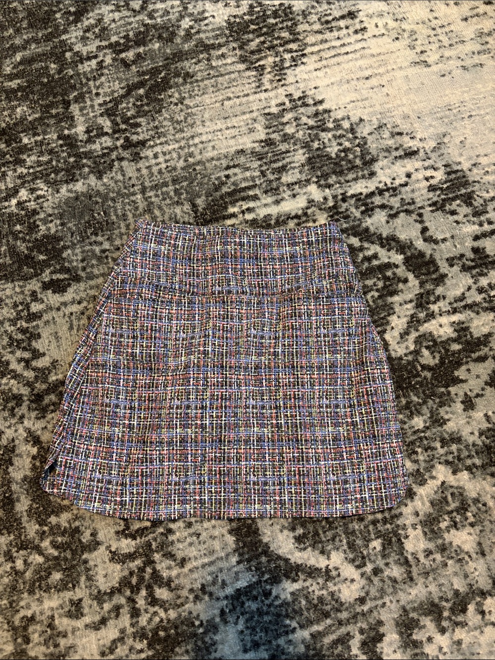 Multicolor Tweed Golf Skort